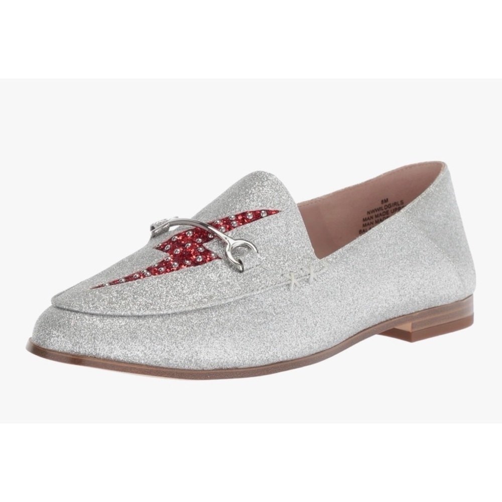 Nine West Silver Loafer Flat